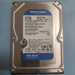 【新古品使用時間10時間以内】HDD 2TB 3.5インチ