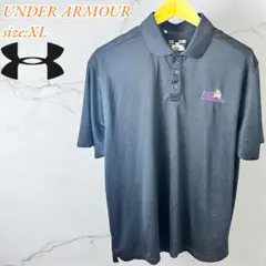 UNDER ARMOUR EAST CAROLINA ポロシャツ XL ネイビー