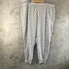 Y5577古着　柄パンツ　パジャマパンツ　グレー　90s Y2K