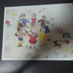 いわきちひろ 水彩画 ポストカード　ビーズデコールキット