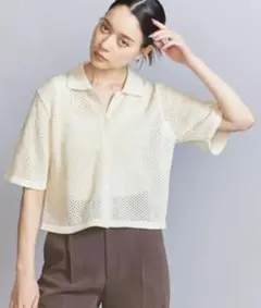 【値下げ】未着用　BEAUTY&YOUTH メッシュカーディガン