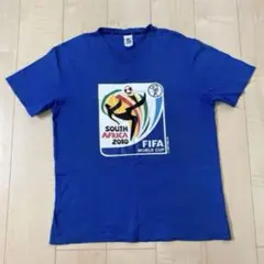 FIFA ワールドカップ　南アフリカ　2010 サッカー　青　Tシャツ