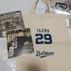 オリックス・バファローズ 29 田嶋 大樹 選手 ミニトート ミニ色紙 セット