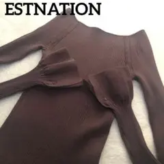 ESTNATION フレア スリーブ プルオーバー