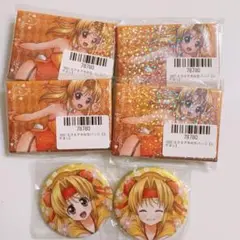戦国乙女 ぱちくじ ヒデヨシ セット グリッター缶バッジ スクエアホロ缶バッジ