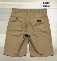 【美品】　CALEE キャリー　チノ ショートパンツ 短パン　ベージュ　サイズM