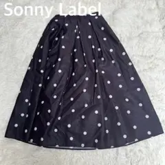 Sonny Label サニーレーベル　ドットタックスカート　ポリエステル100