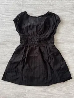 COMME CA ISM ブラック 半袖ワンピース 90サイズ