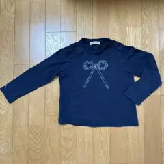 ファミリア　120  長袖　Tシャツ　リボンモチーフ