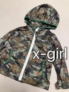 X-girl エックスガール　エックスガールキッズ　アウター　迷彩　80