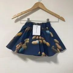 新品 WOLF&RITA ピーナッツ柄 フレアスカート 4Y