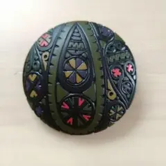 アイヌ文様 ブローチ 民芸品 アクセサリー アイヌ紋様 北海道 日本製 アイヌ