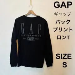 【即日発送】GAP ギャップ　バックプリントロンT S ブラック