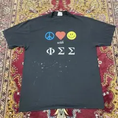 90s シングルステッチ USA製 フラタニティ ハート スマイル T