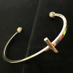【良品】Folli Follieフォリフォリ クロスバングル　0825001