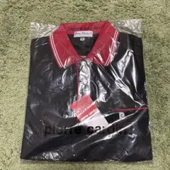 pierre cardin ポロシャツ M 黒/赤