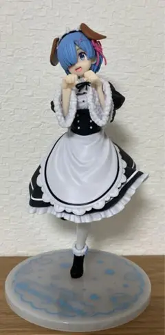 レム　リゼロ　フィギュア　わんこ　箱有り