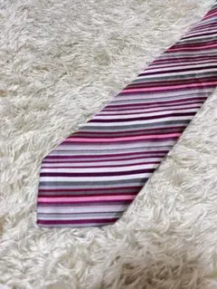 Paul Smith✨ポールスミス 花柄ストライプ マルチカラー 定番 ネクタイ