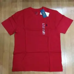 ポロラルフローレン VネックTシャツ ボーイズ サイズ Lポニーロゴ刺繍　赤色