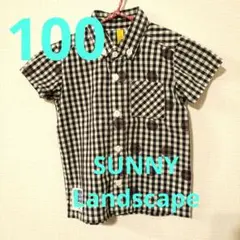 SUNNY Land scapeサニーランドスケープチェック&ドットシャツ100