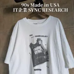90s USA製　IT企業　防弾チョッキ　Tシャツ シングルステッチ　XL