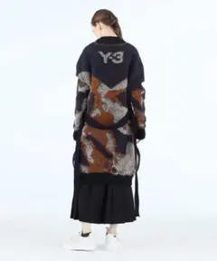 Y-3 TONAL CAMO KNIT CARDIGAN