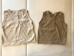 anggo タンクトップ 2枚セット S 韓国子供服