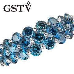 GSTV K18WG トリートブルーダイヤモンド リング 1.30ct