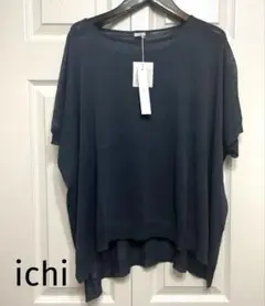 〈新品未使用〉ichi 夏物 半袖ニット 薄手