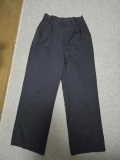 タック ストレートパンツ　スラックス