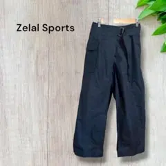 ゼラールスポーツ ワイドパンツ カーゴ ベルト付き ポケット 太め ゆったり
