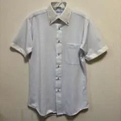 I−shirt メンズ　Lライトブルー 半袖シャツ ポケット付き