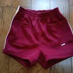 KIRINJI 赤 ポケット付きショートパンツ 110