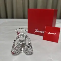 新品未使用品‼️baccarat バカラ置物　ペーパーウエイト　スピニングベアー