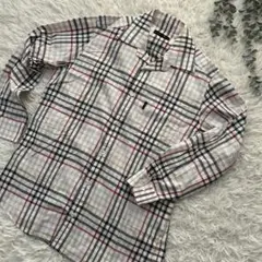 DAKS ダックス　チェック柄 長袖　シャツ Mサイズ　秋コーデ　秋服