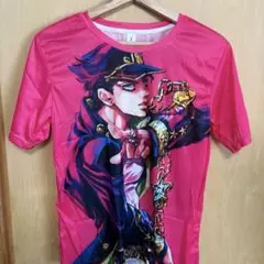 週末セール★新品 ジョジョ プリントTシャツ ピンク イラスト Sサイズ