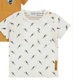【海外子供服】Dirkje ディルキエ バード柄 Tシャツ 18M 80㌢