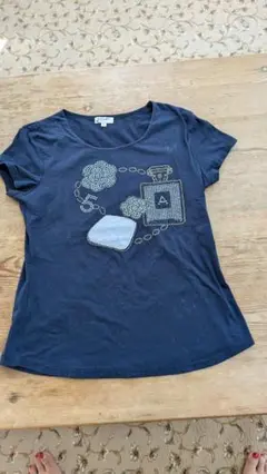 リエベストーン装飾 ネイビー Tシャツ