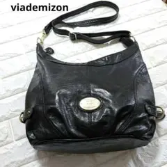【美品未使用】ビアデミゾンショルダーバック　黒　ブラックviademizon
