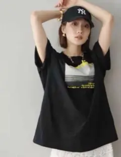 フォトビッグTシャツ ブラック /lumier同型