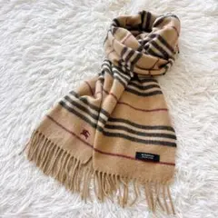 美品⭐️Burberrys バーバリー　マフラー　カシミヤ　キャメル BURBERRY バーバリー マフラー レディース カシミヤ Heart Print