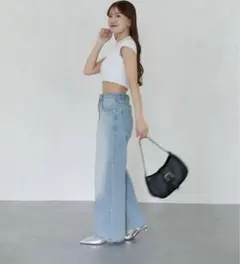 【完売品！タグ付き】Thevon Mサイズ yunaデニム ブルー