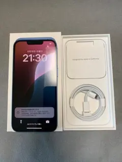 超美品　Appleストア版　SIMフリー　iPhone13 128GB ブルー色
