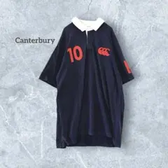 【カンタベリー】 半袖 コットンポロシャツ メンズ カジュアル 大きいサイズ