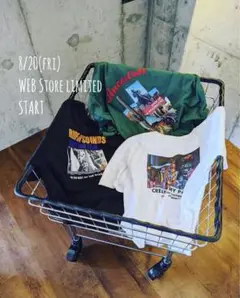 【WEB限定】RODEO CROWNS アソートPHOTO Tシャツ ホワイト