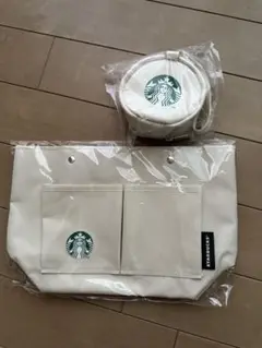 【新品】スターバックス　バッグインバッグ&クリアポーチ