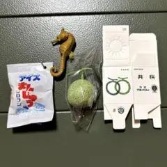 ミニチュア北海道 夕張メロン フィギュア ご当地アイス アイスまじゅう ガチャ