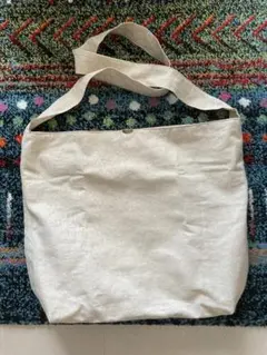 【最終価格】ハンドメイド　コットンリネンショルダーバッグ　生成り