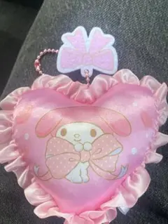 マイメロディ ハート型ぬいぐるみ