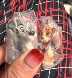 ガチャガチャ　ディズニーキャラクターDOG スイングマスコット レディ&トランプ